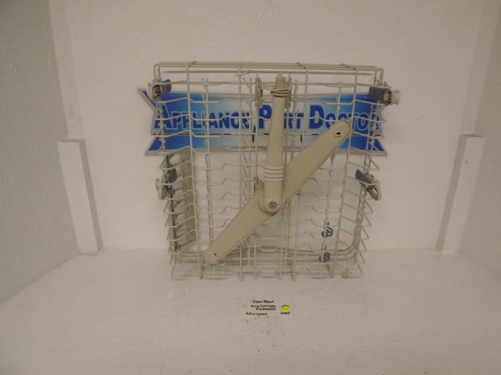 Whirlpool Dishwasher W10727422 8539235 Upper Rack Used Whirlpool Dishwasher W10727422 8539235 Upper Rack Used